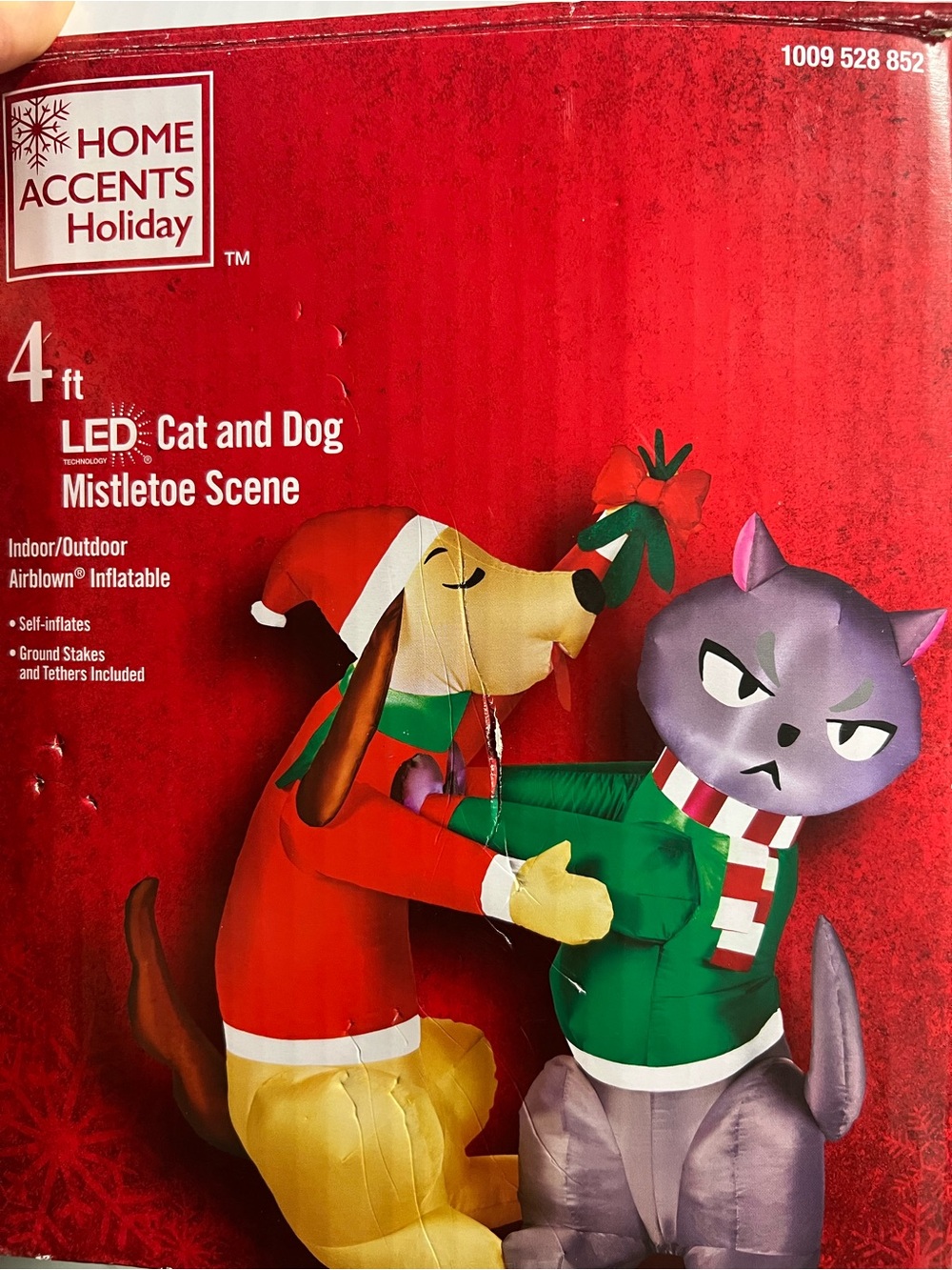 Dog & Cat Christmas inflatable
